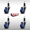 Service Caster 3'' SS Blue Poly Wheel Swivel 1-1/4'' Expanding Stem Caster Set, 4PK SCC-SSEX20S314-PPUB-BLUE-114-4 - alternate 3